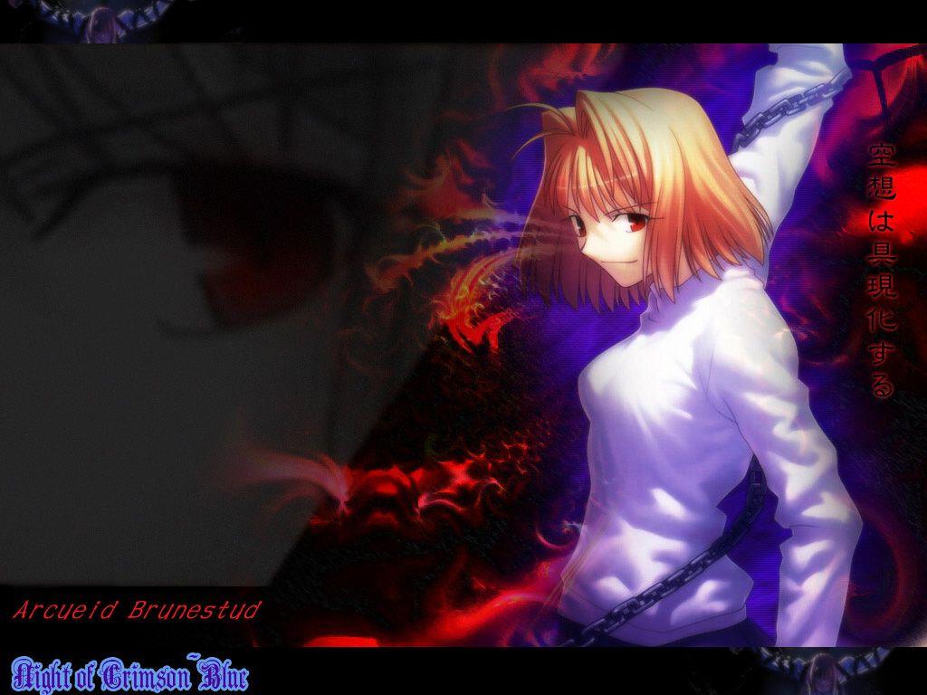 1024x768 Melty Blood Wallpaper: Happy Smile With Lonely Heart