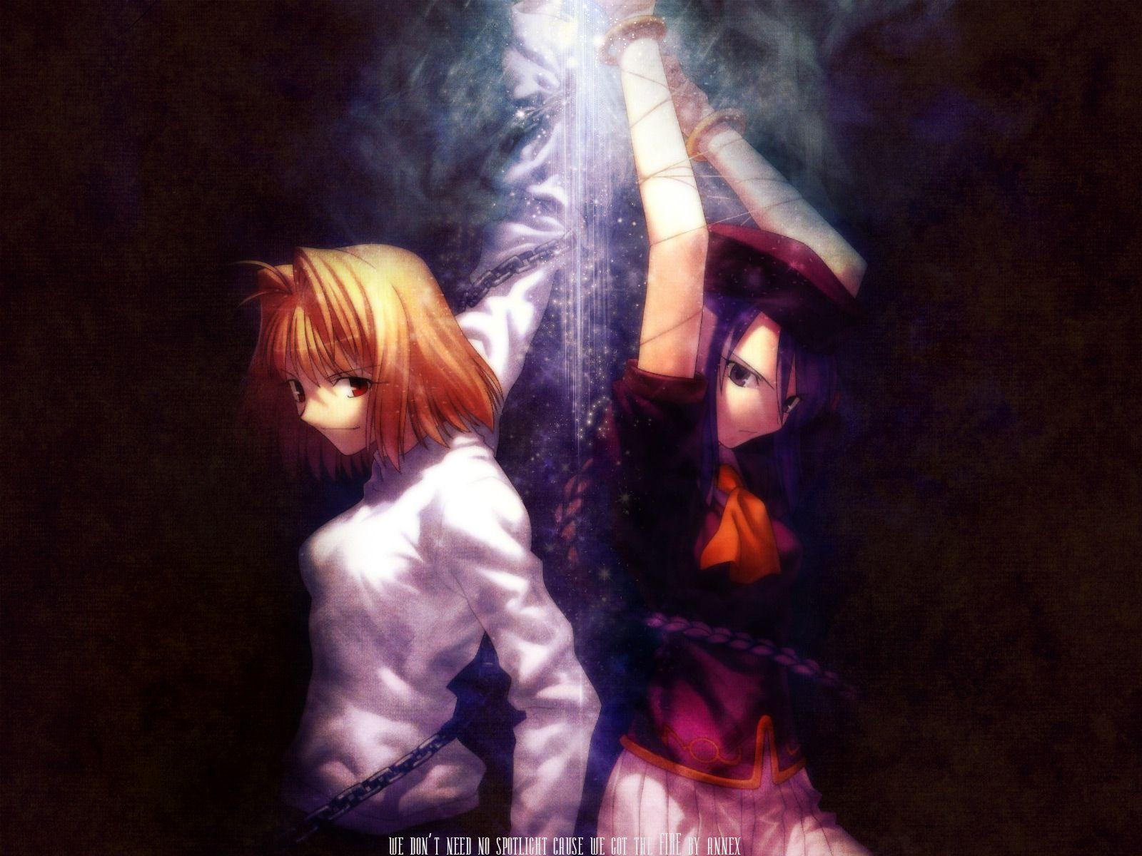 1600x1200 Melty Blood Wallpaper: we don't need no spotlight cause we got