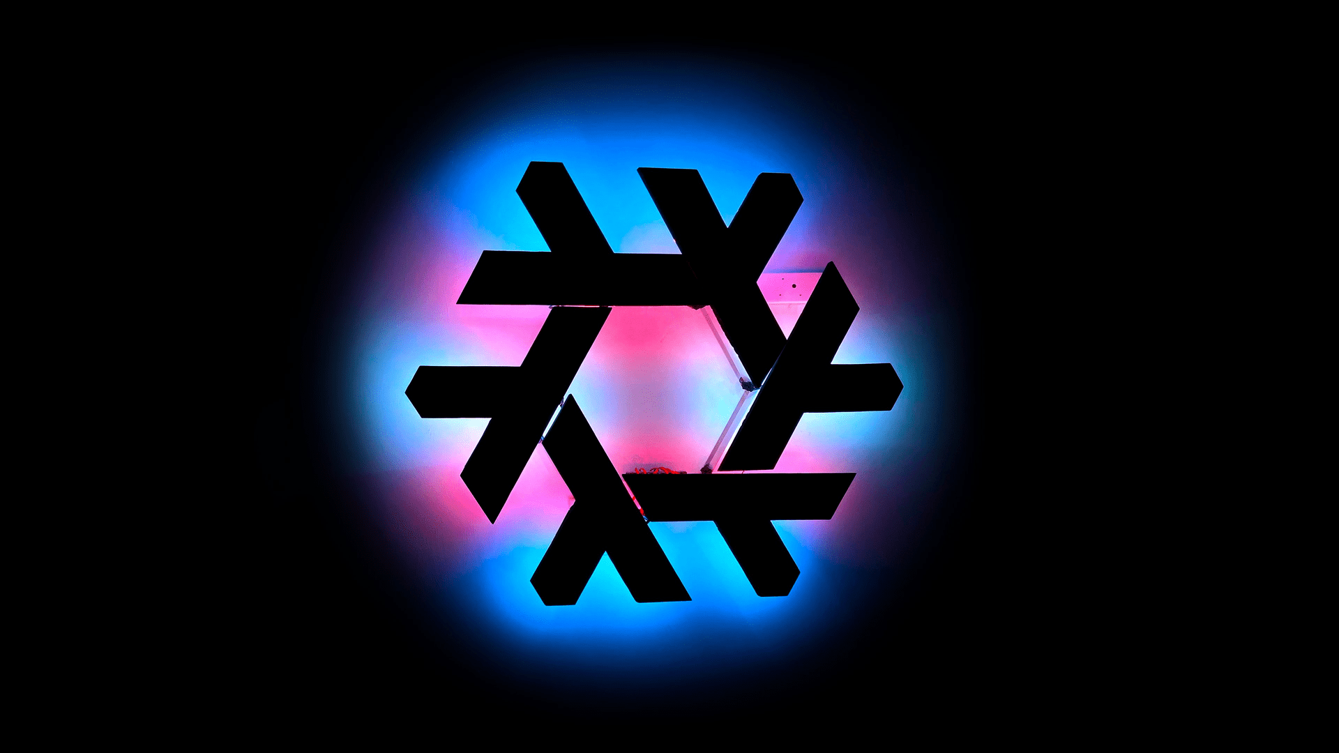 1920x1080 Determinate Systems, Inc.: Nixos logo back lit