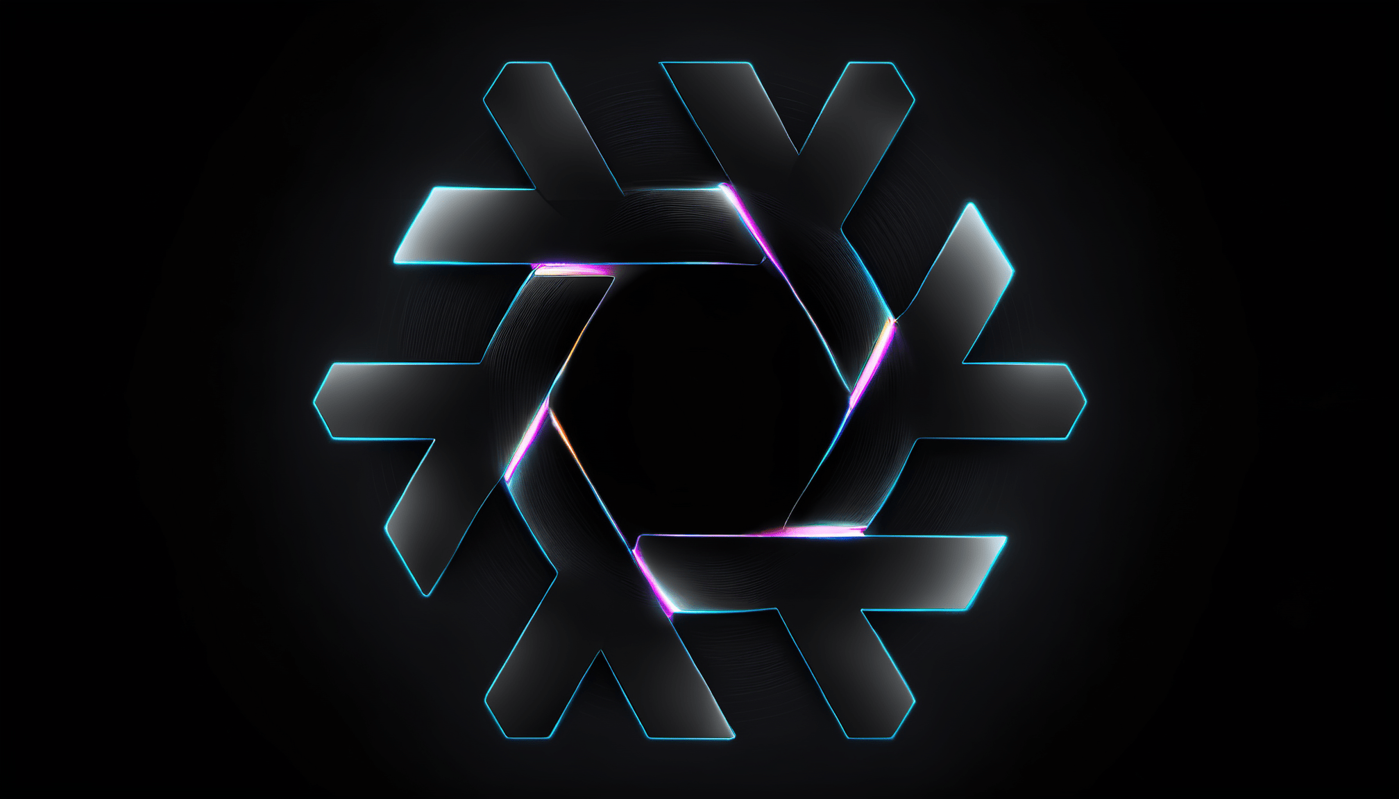 2016x1152 Some wallpaper created using stable diffusion and the NixOS logo
