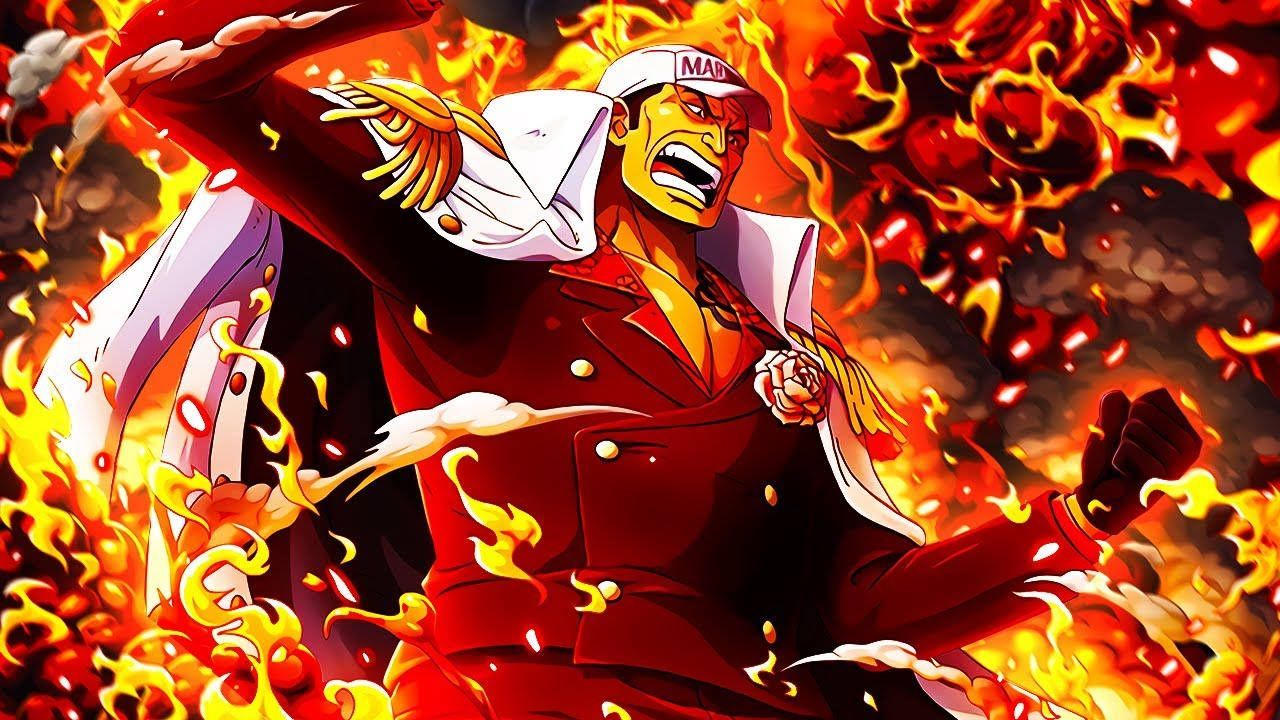 1280x720 Download Akainu Blazing Artwork Wallpaper