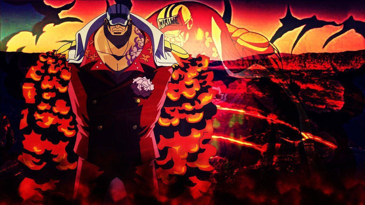 1191x670 Download Akainu Sakazuki Illustration Wallpaper