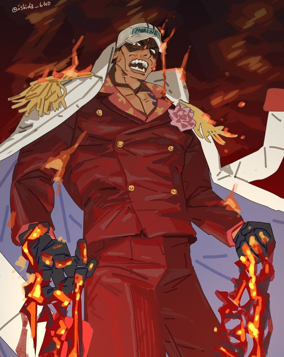 955x1200 Fantastic, we need more Akainu art like this