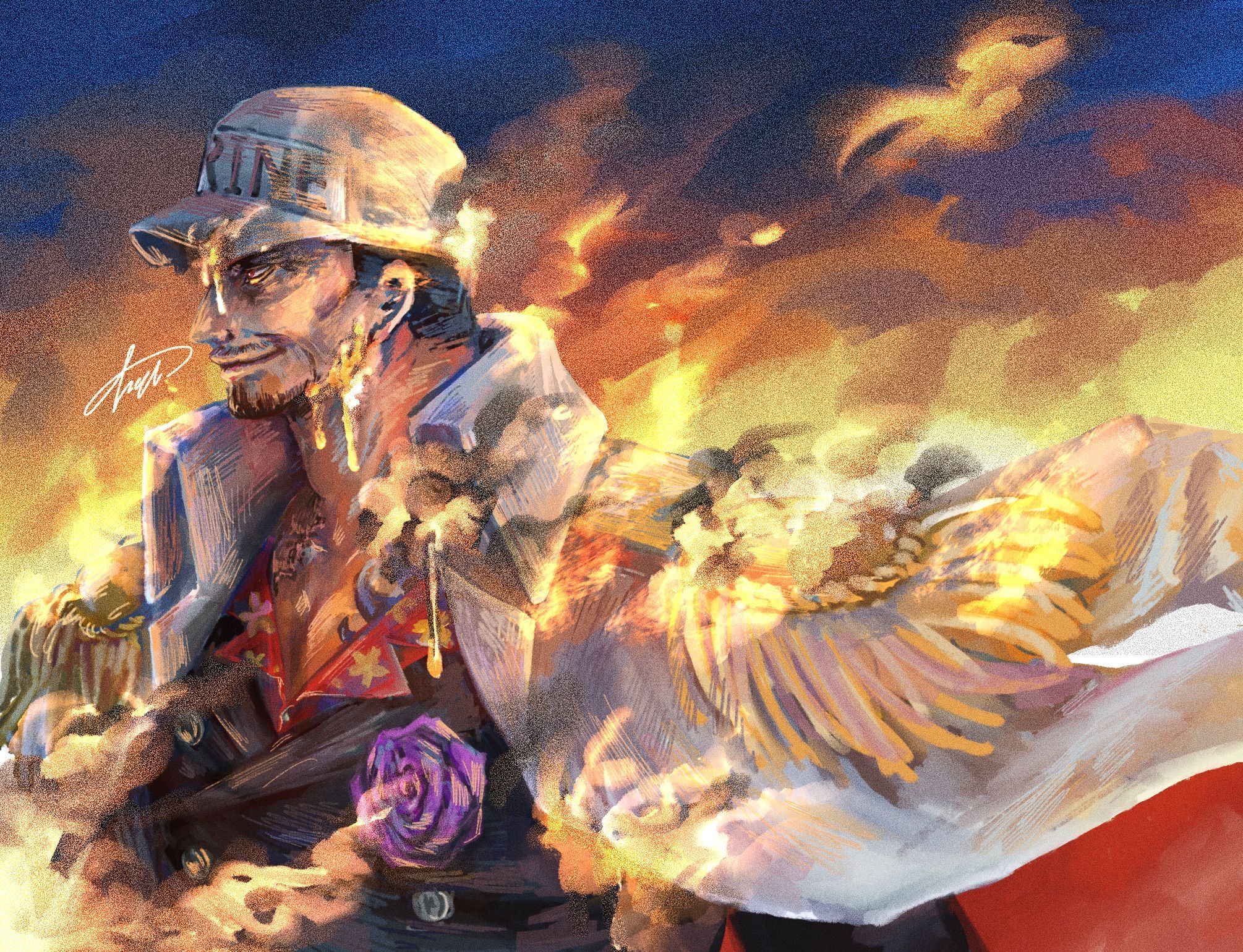2010x1540 Download Akainu (One Piece) Anime One Piece HD Wallpaper by 楮楓