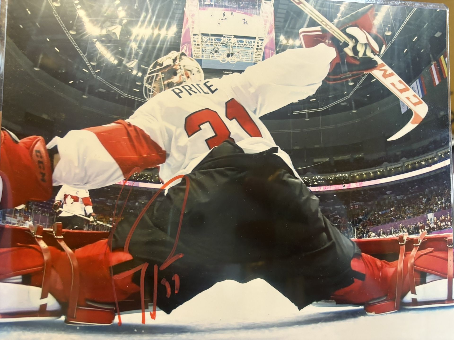 1920x1440 Carey Price 8x10 Autographed Photo Team Canada
