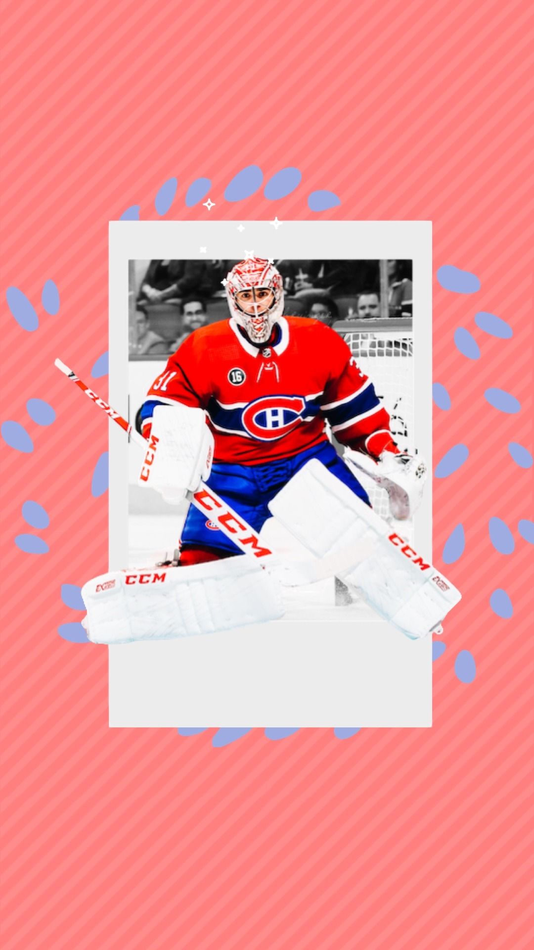 1080x1920 wallpaper • carey price + freestyle (iphone 7+) Requested Credits of the wallpaper' elements and style go