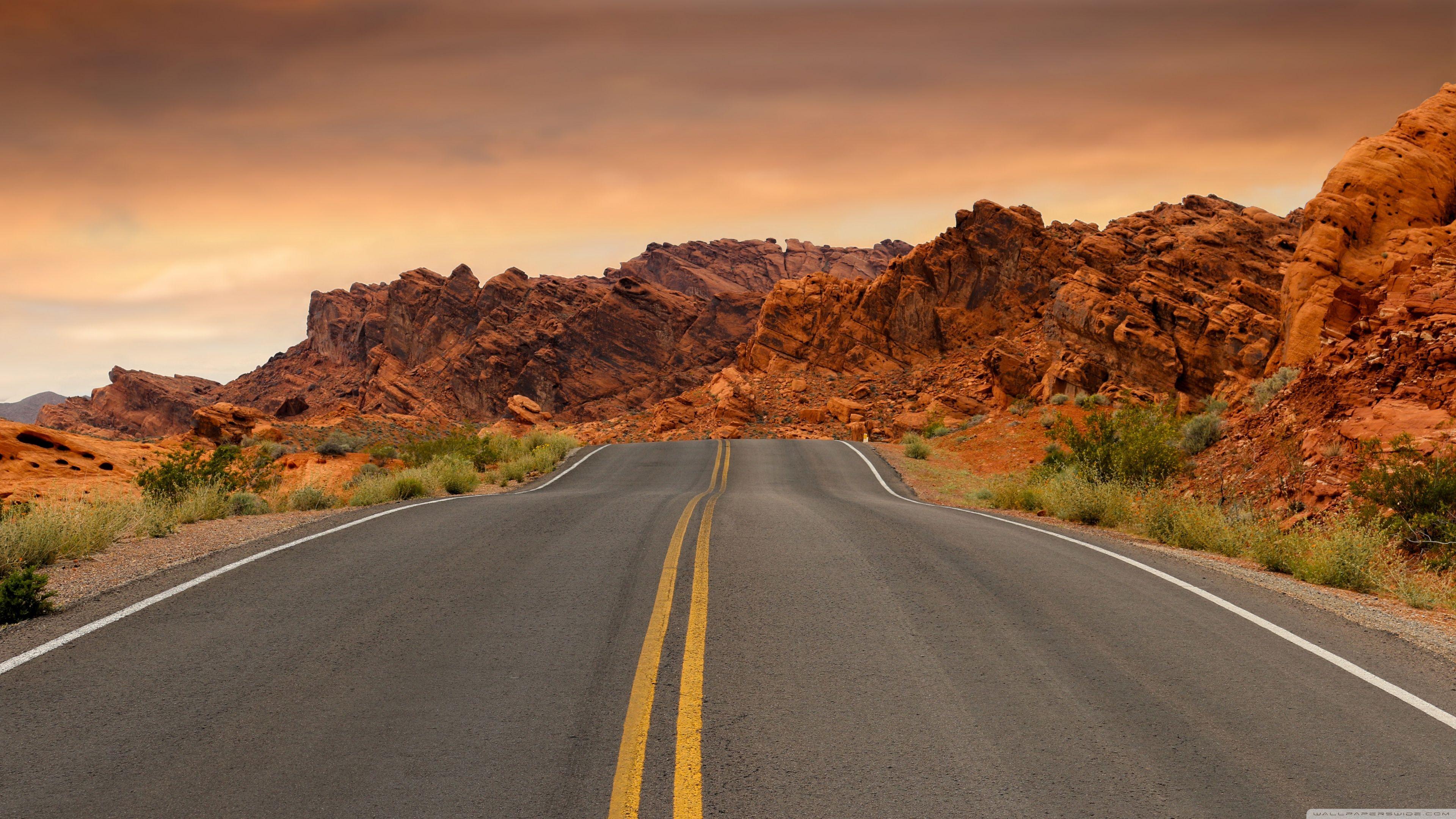 3840x2160 Road to Las Vegas Ultra HD Desktop Background Wallpaper for 4K UHD