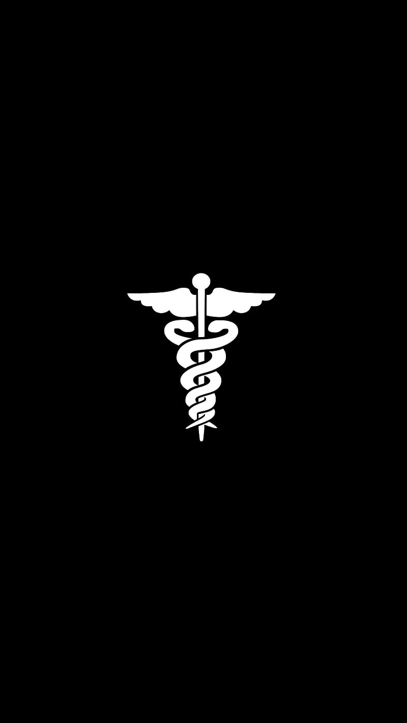 800x1422 Medical Professional, amoled, black, doctor, minimilist, nurse, physician, HD phone wallpaper