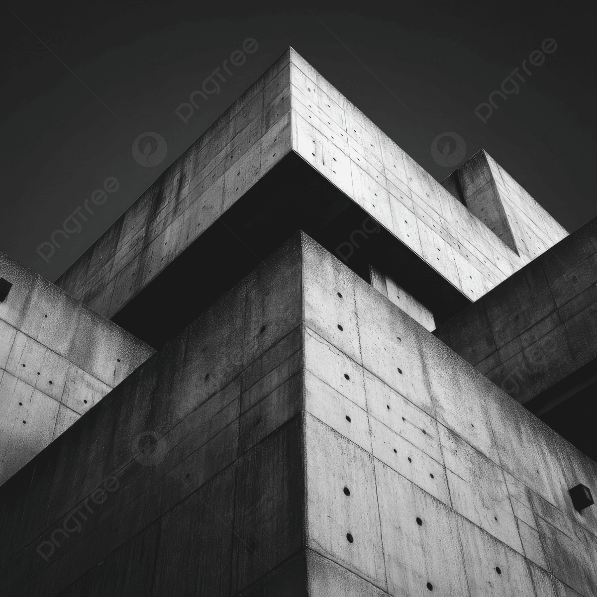 1200x1200 Minimalist Black And White Photography Brutalist Architecture Extreme Low Angle Shots, Tall, Building, Gray Background Image And Wallpaper for Free Download