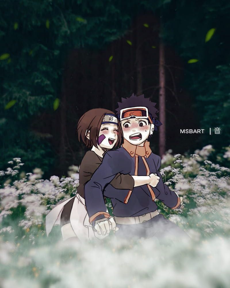 800x1000 Obito Rin, anime, animexreality, girl, msbart, naruto, pain, HD phone wallpaper