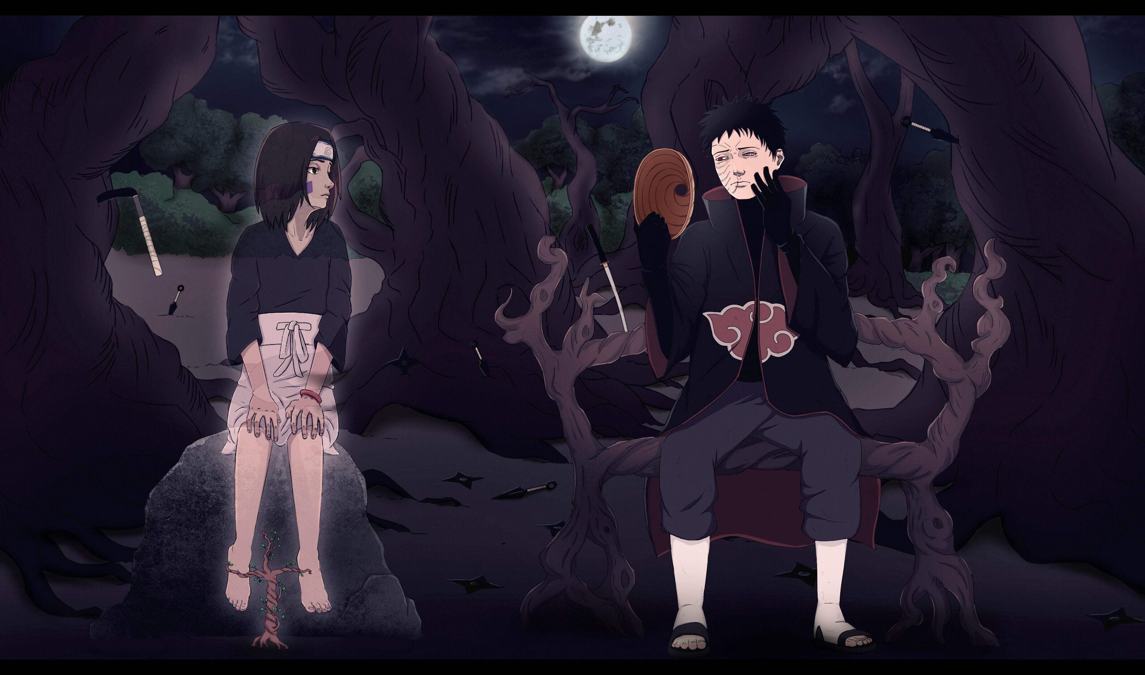 3697x2180 Obito and Rin by me :)