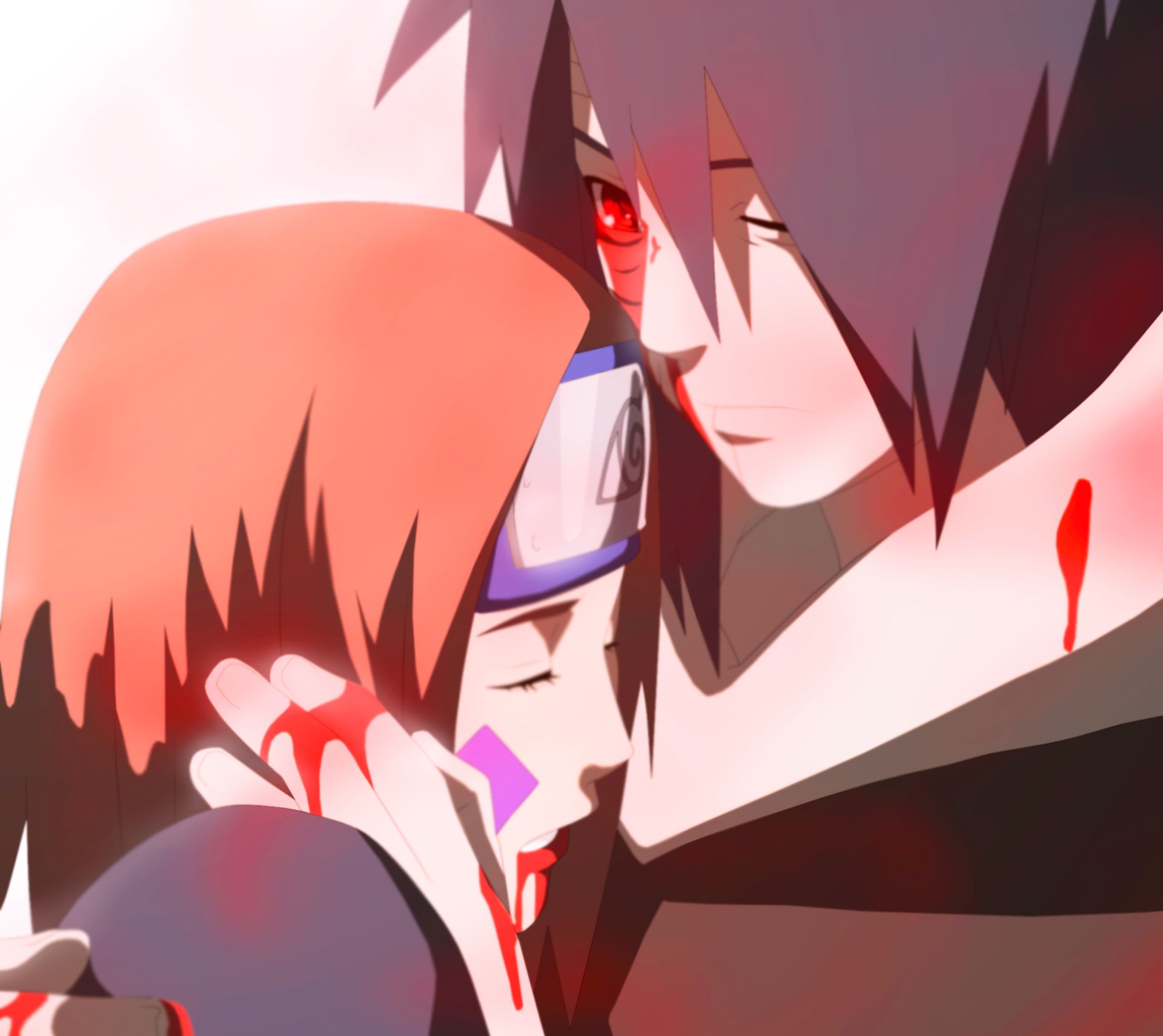 1920x1710 Phone wallpaper: Obito Uchiha, Rin Nohara, Anime, Naruto 443279
