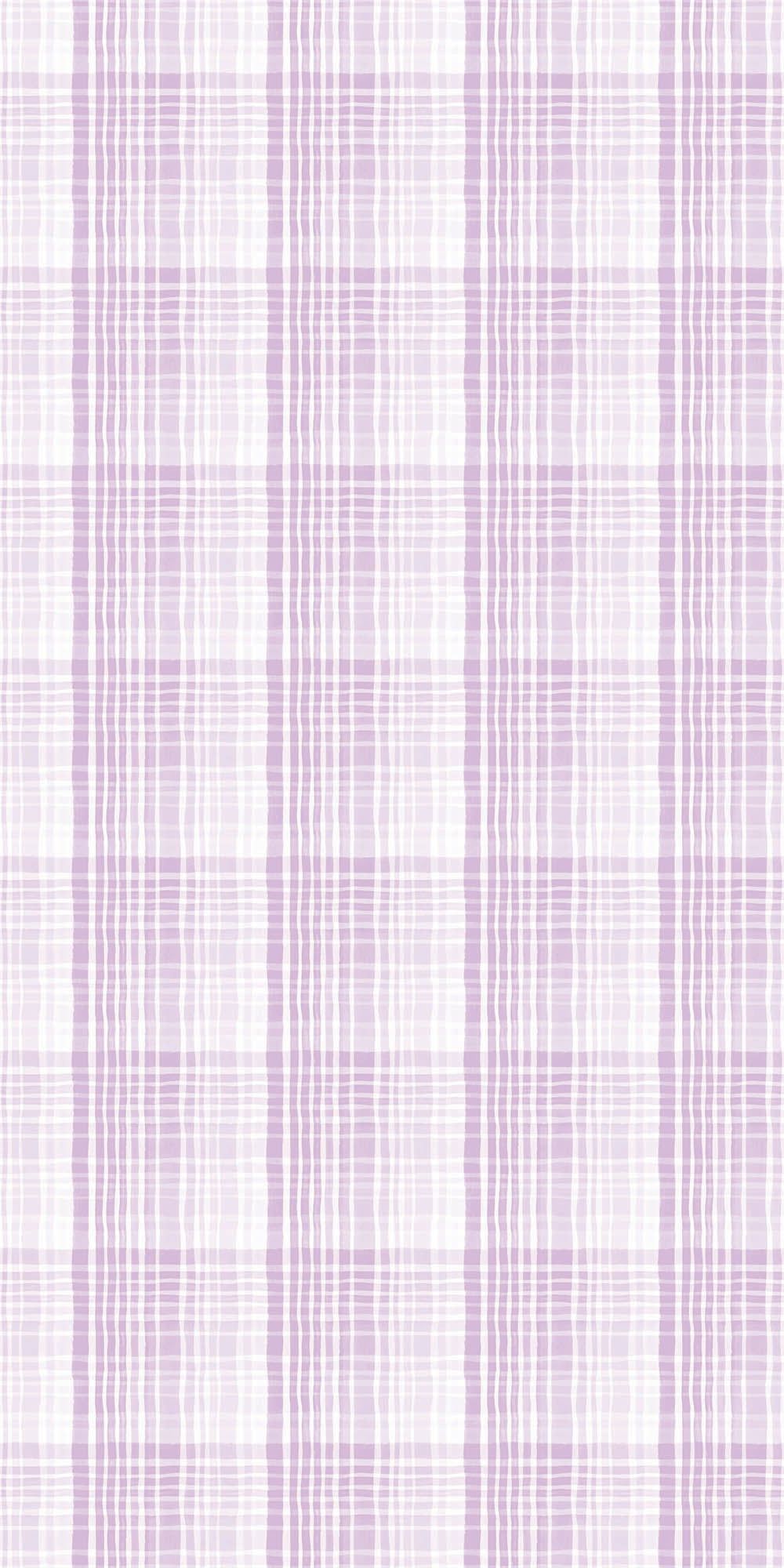 1000x2000 Ombre Plaid Wallpaper Traditional / Sample 8 x 9.6 in / Lilac
