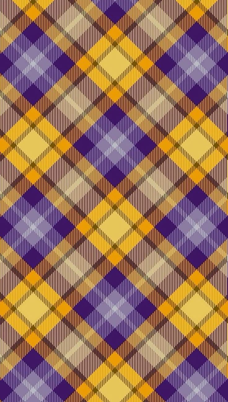 736x1298 Purple and Yellow Plaid Pattern Wallpaper