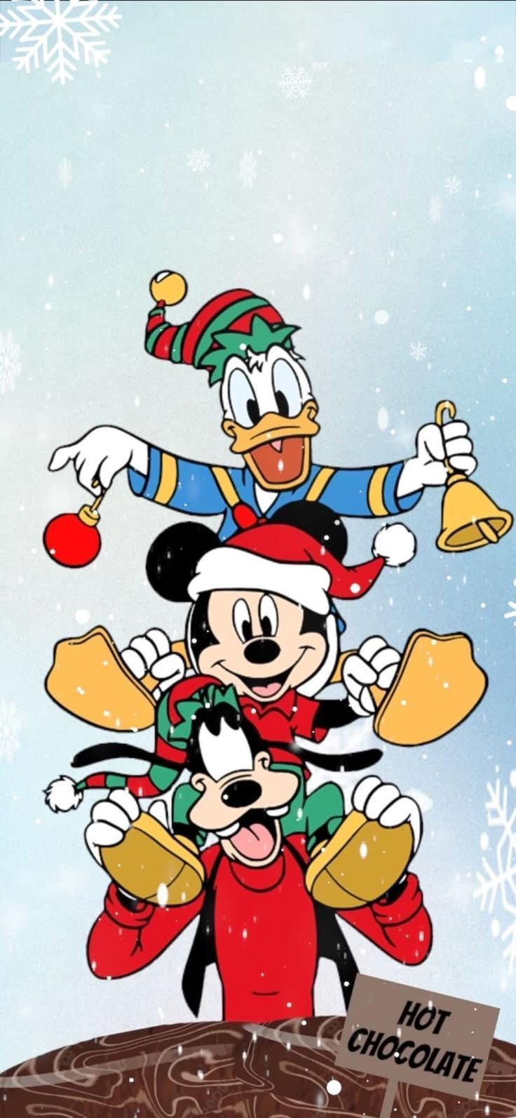 736x1593 Christmas and Winter. Disney characters christmas, Christmas wallpaper iphone cute