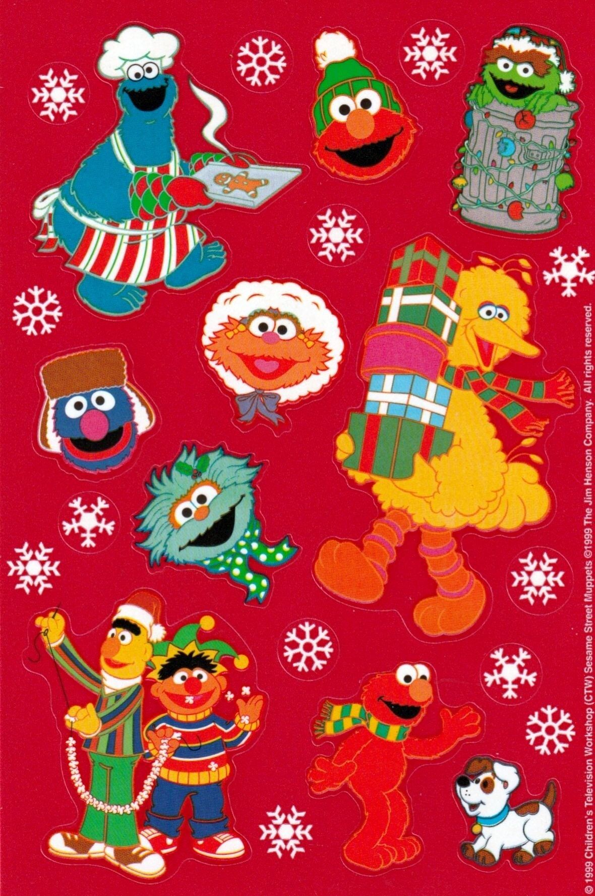 1180x1776 Sesame Street Christmas Wallpaper