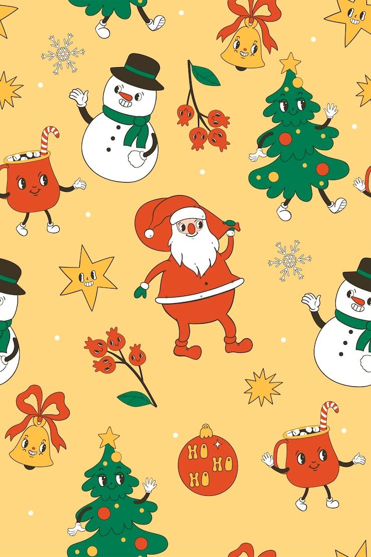 740x1110 Christmas wallpaper for kids Image