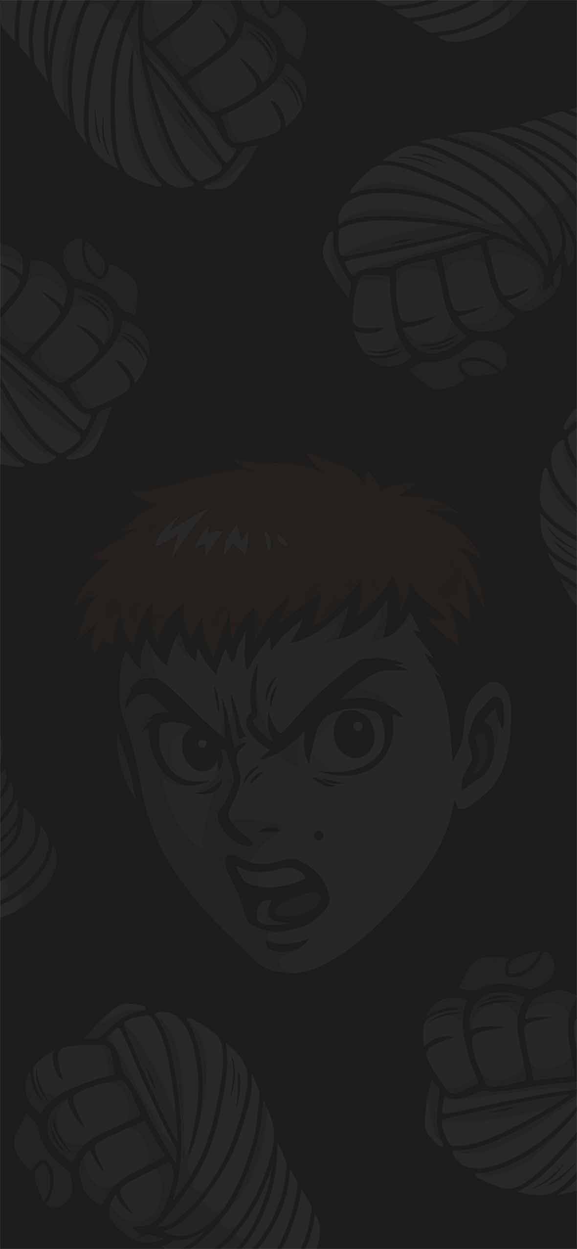 1180x2553 Baki The Grappler Baki Hanma Dark Wallpaper