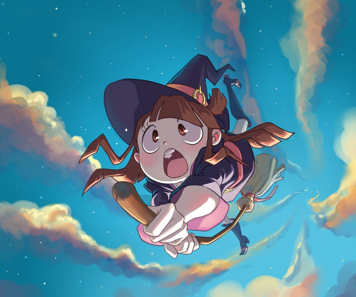 1200x1003 Little Witch Akko by MissMelis on Newgrounds