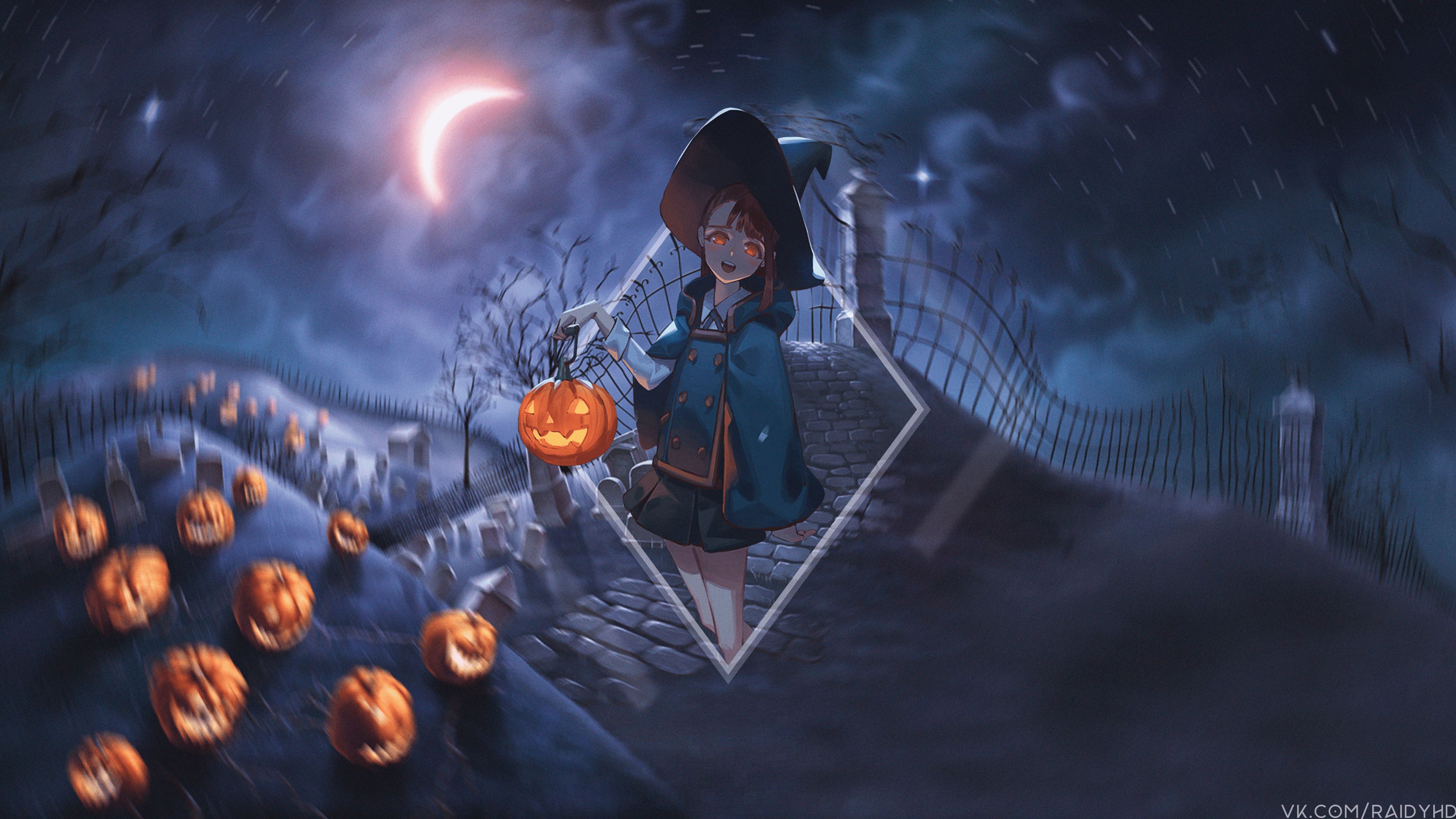 3840x2160 Phone wallpaper: Akko Kagari, Anime, Little Witch Academia 1534206
