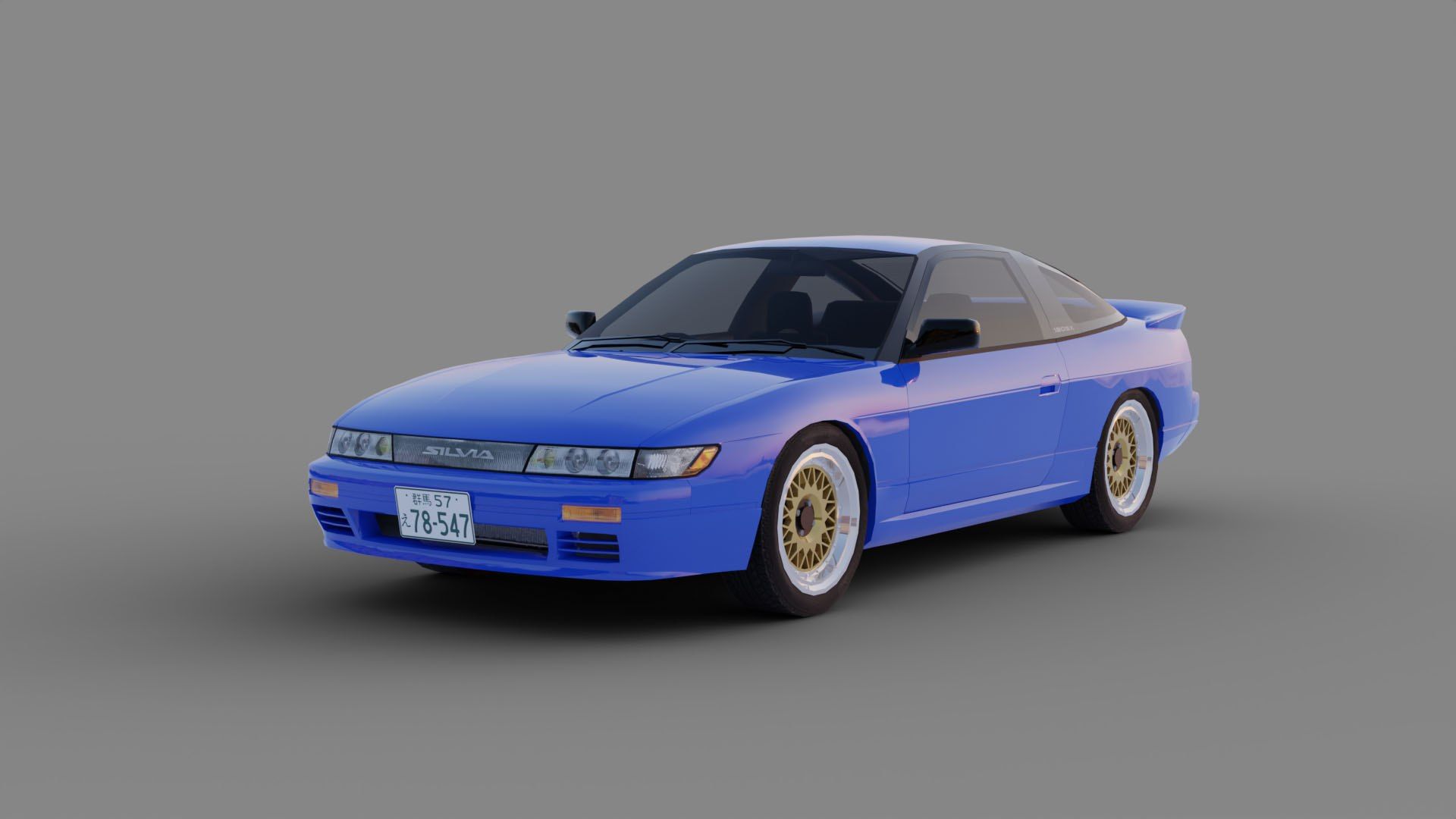1920x1080 Nissan SilEighty Sil80 Mako Sato Style Initial D 3D Model
