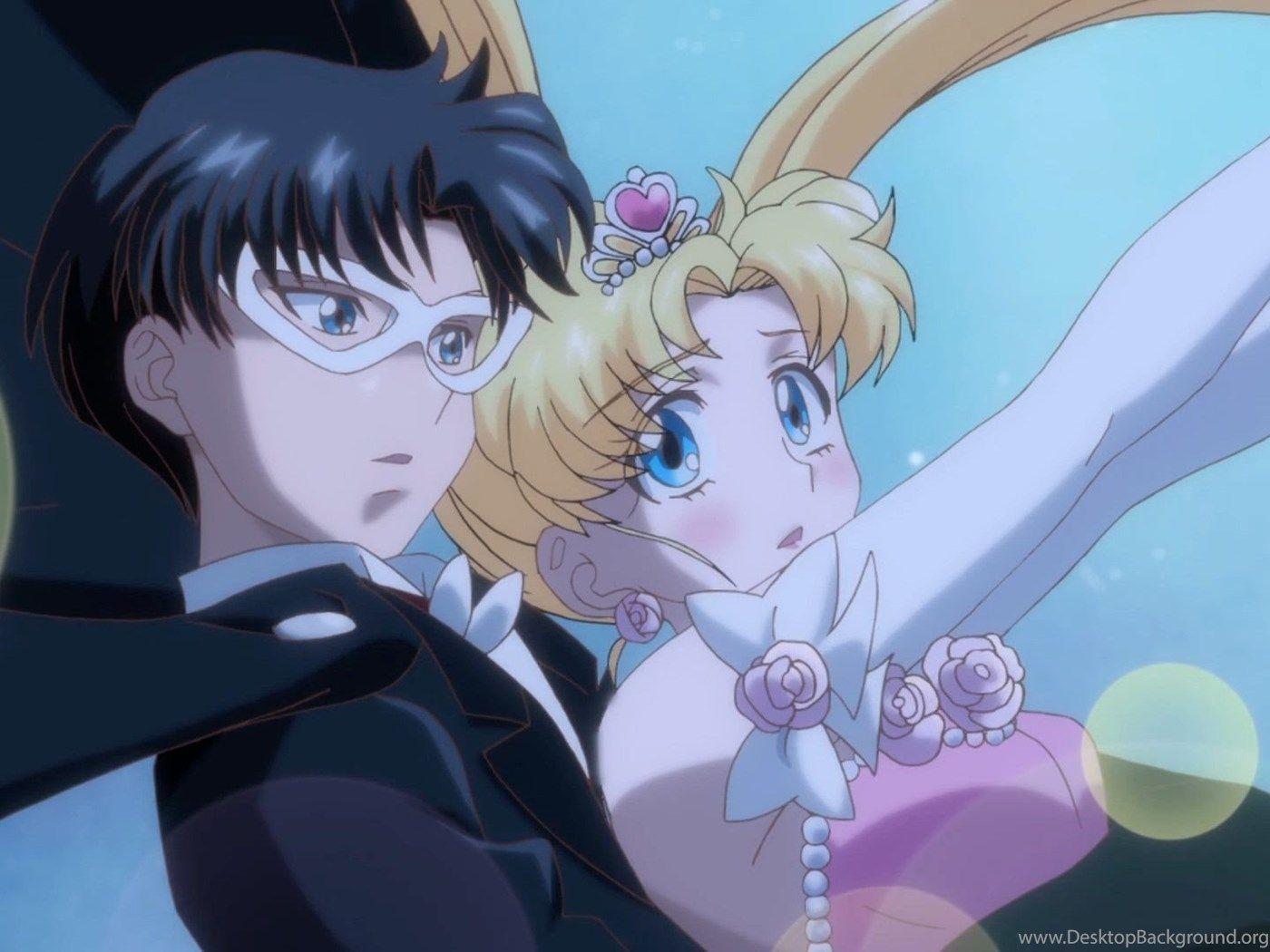 1400x1050 Sailor Moon And Tuxedo Mask Wallpaper