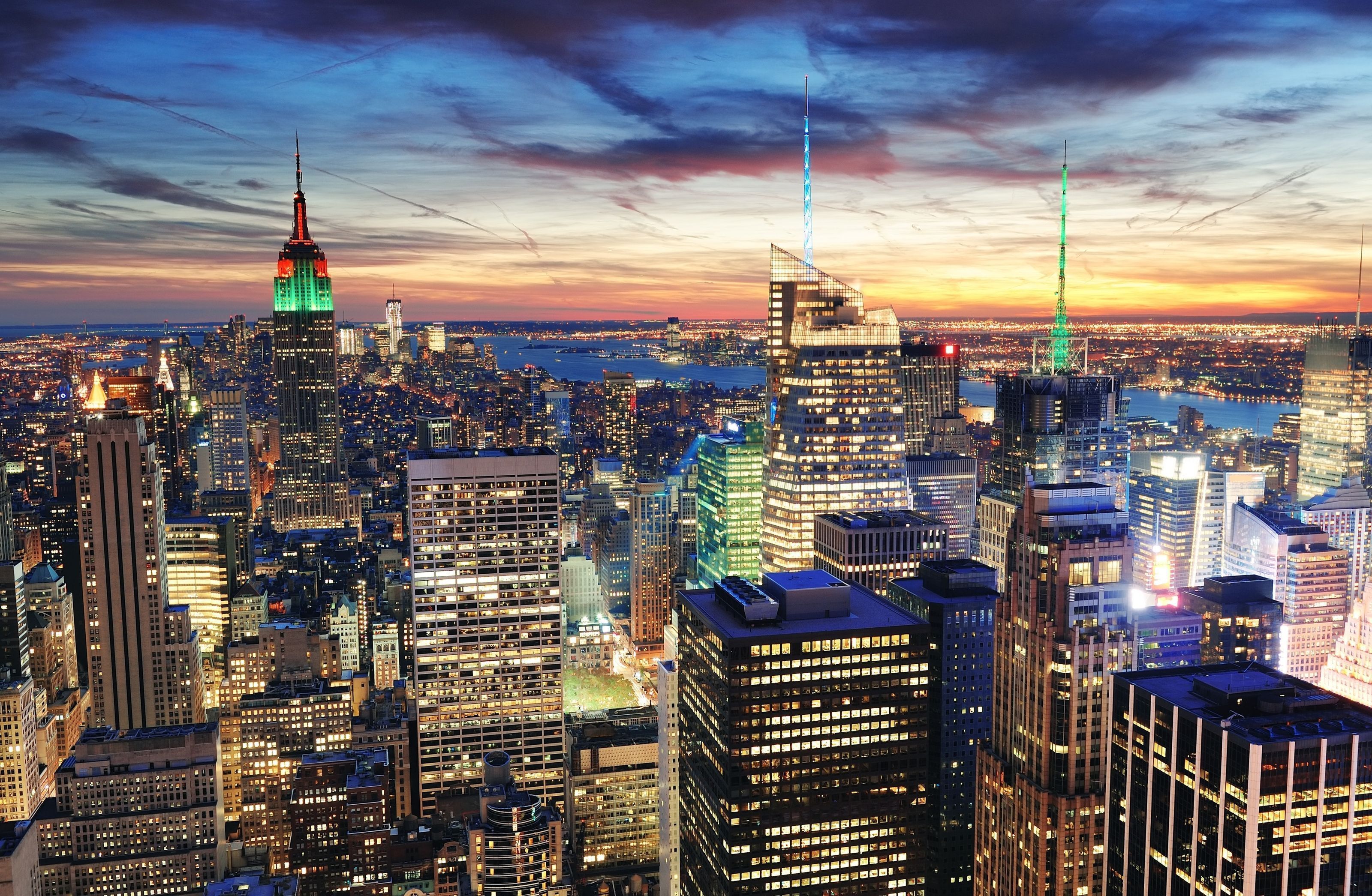 3200x2091 New York City Night Wall Mural