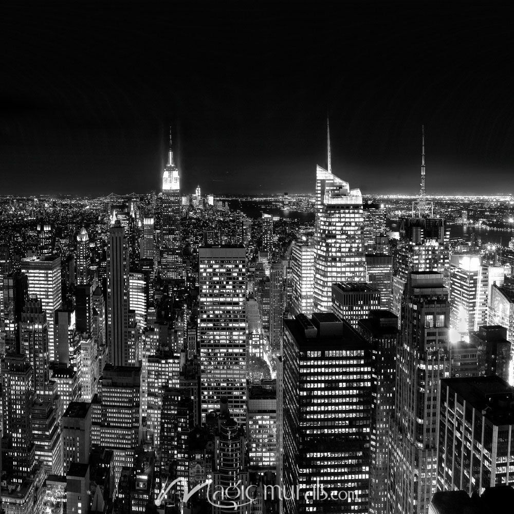 1000x1000 New York Cityscape Night
