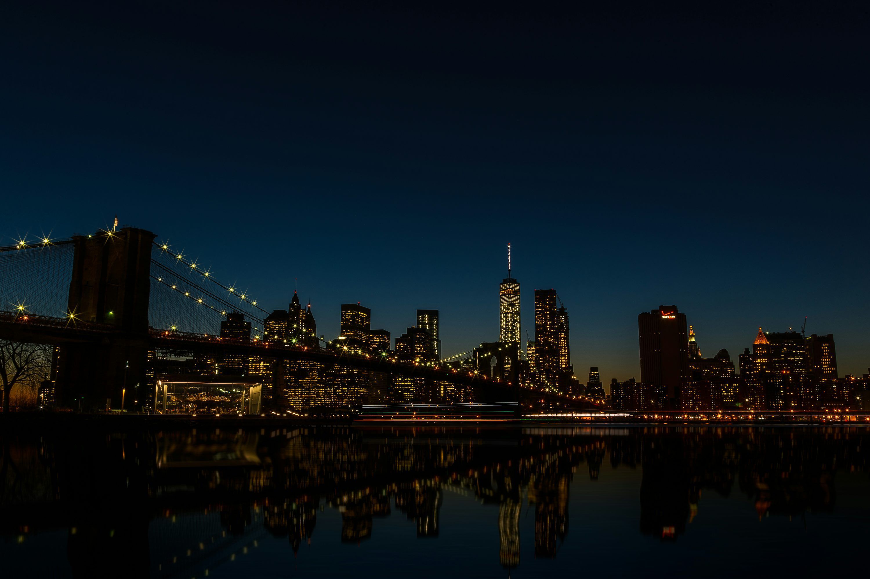 3000x1997 New York City Night Picture. Download Free Image