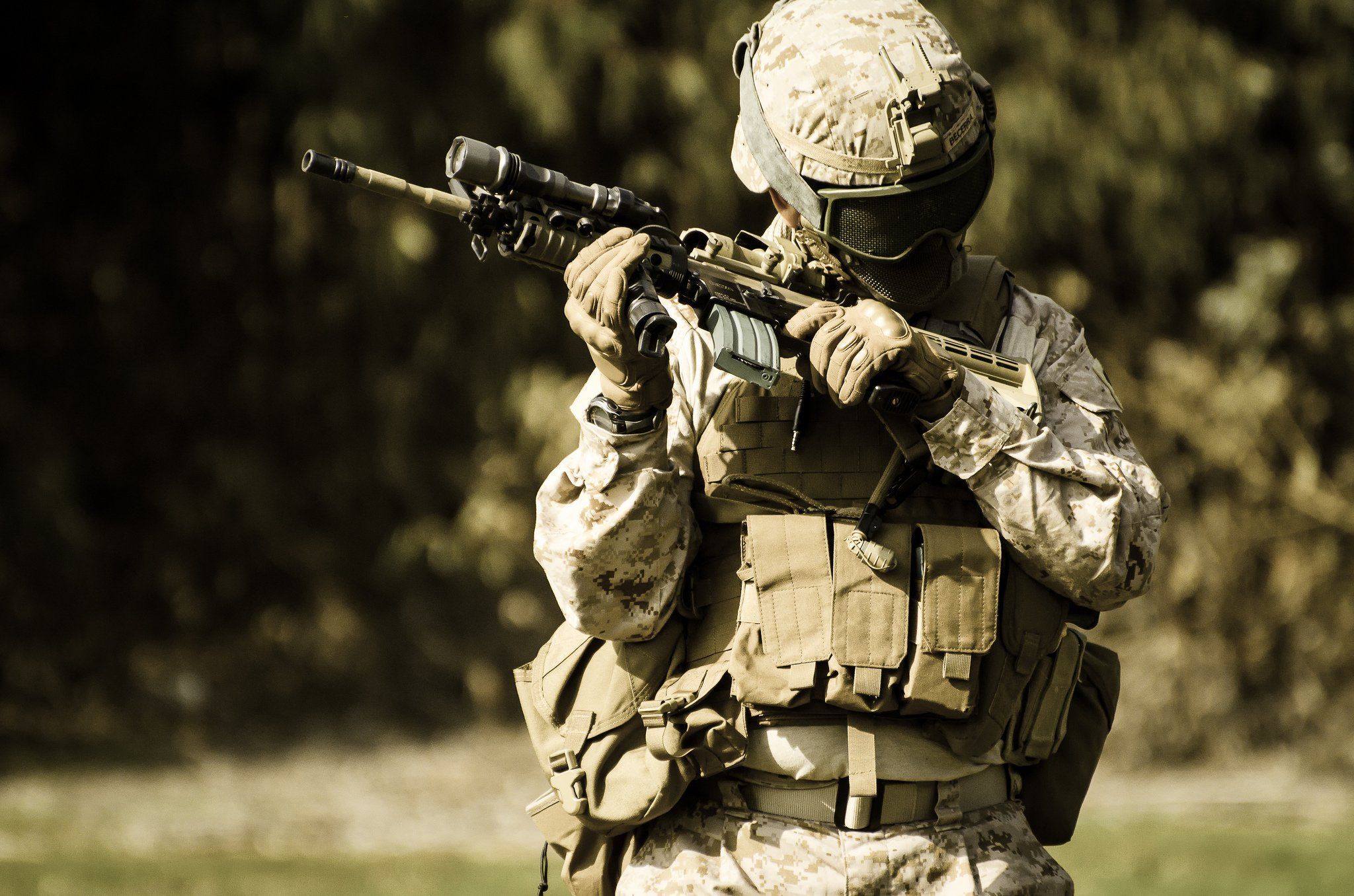 2048x1356 assault, Guns, Military, Rifle, Weapons, Airsoft, Game, Toys, Combat, Team Wallpaper HD / Desktop and Mobile Background