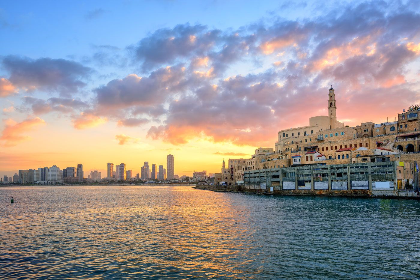 1400x934 Old Town Of Jaffa And Tel Aviv City, Israel