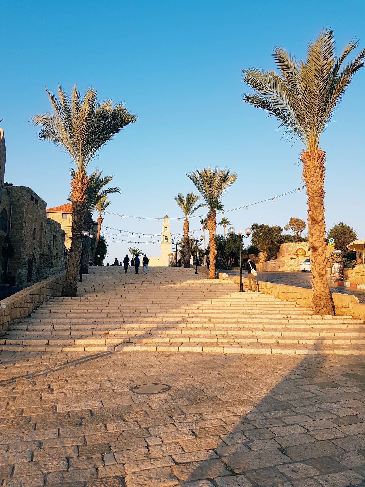 1440x1920 Download Antique Charm in Old Jaffa Port, Tel Aviv Wallpaper