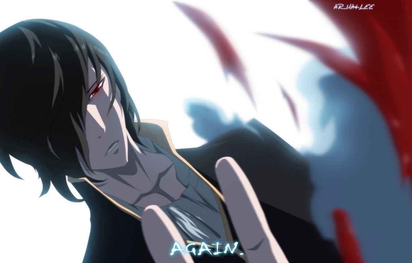 1332x850 Wallpaper blood, the demon, red eyes, art, noblesse, black magic