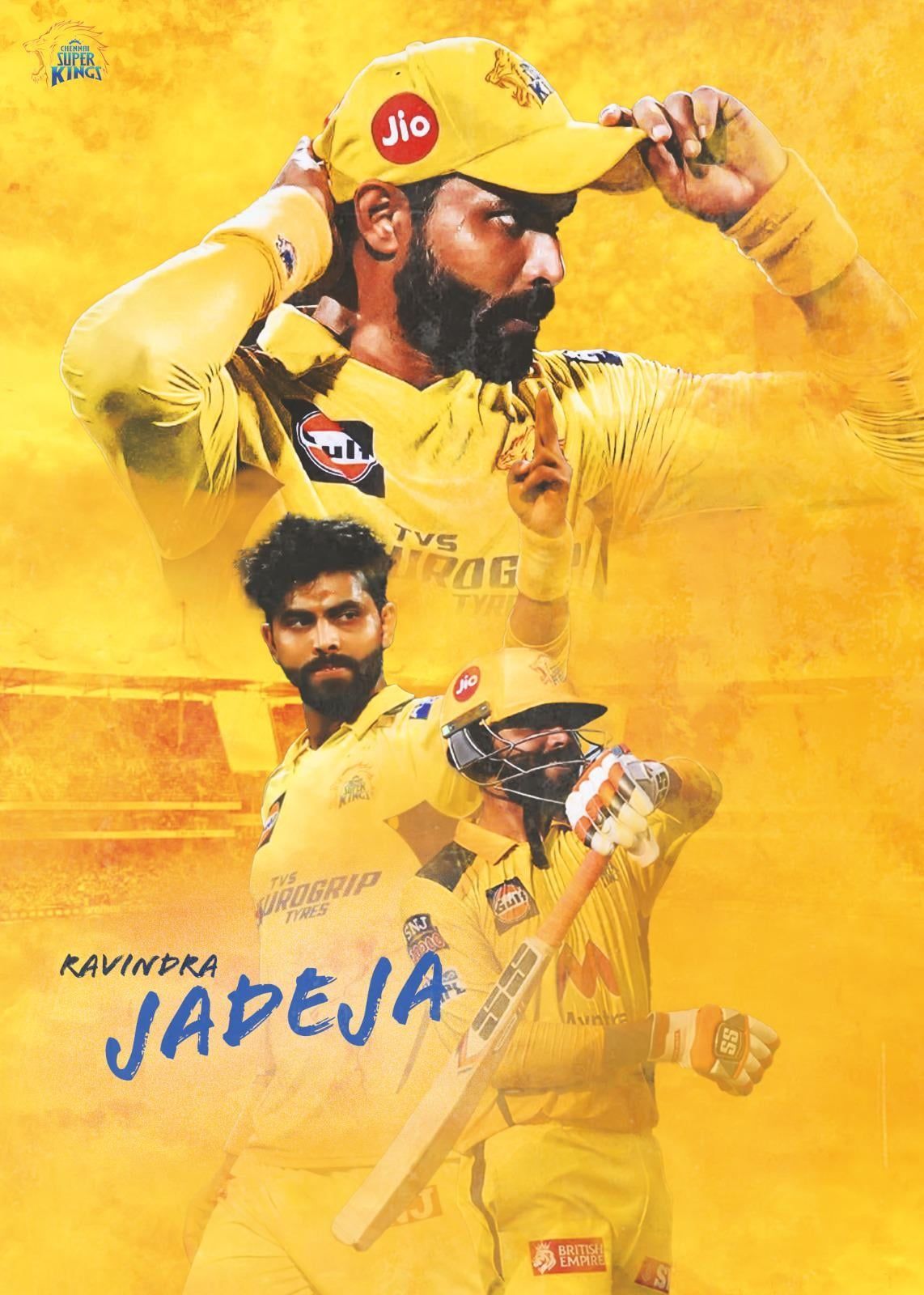 1142x1600 A Ravindra Jadeja Poster
