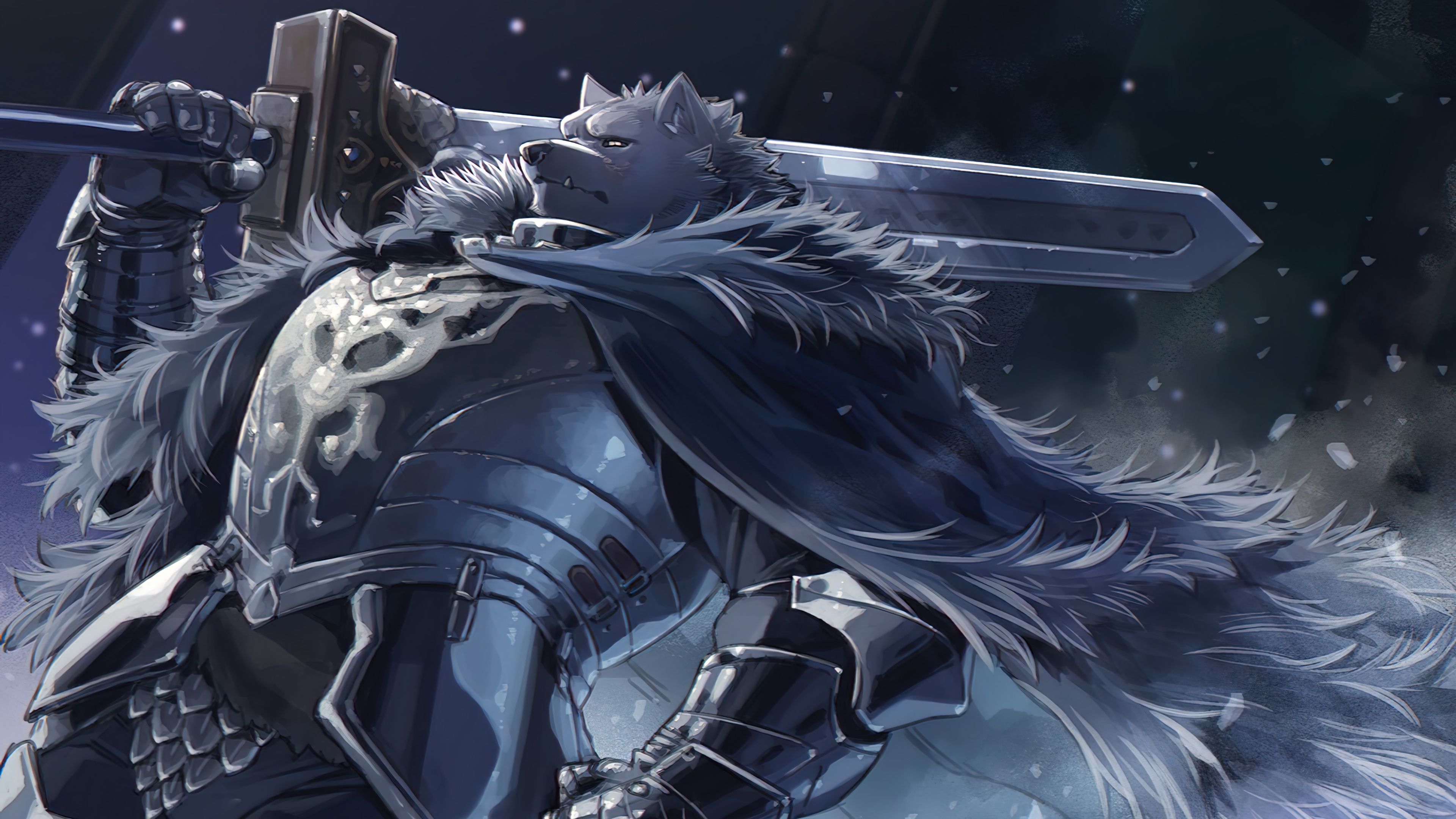 3840x2160 Blaidd Elden Ring Art Wallpaper 4K HD PC g