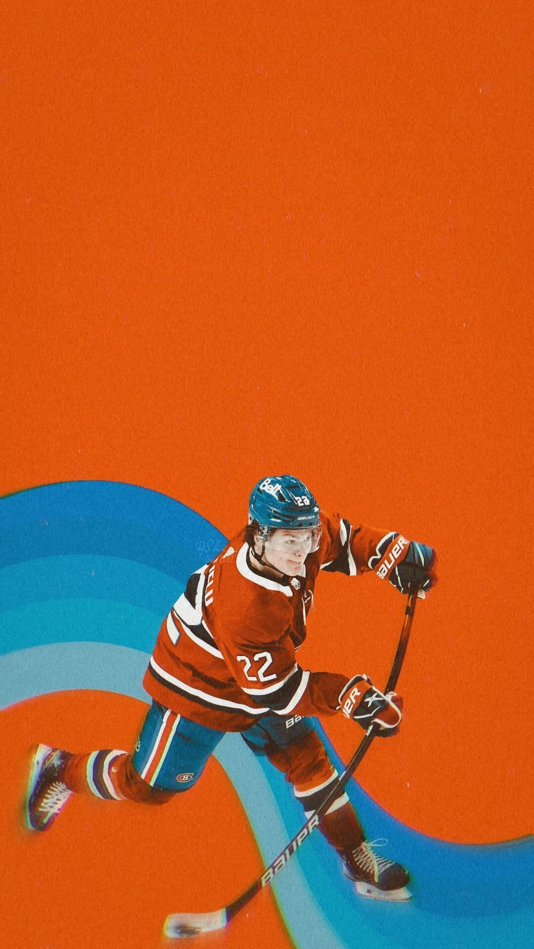 1080x1920 wallpaper • cole caufield + '70s retro Requested and anon Credits of the wallpaper' elements and style go to