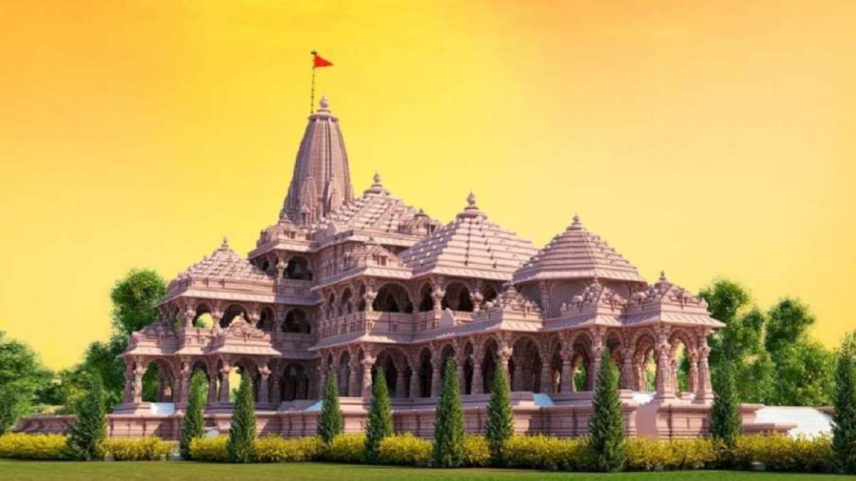 1200x675 Ayodhya Ram Mandir Background Wallpaper