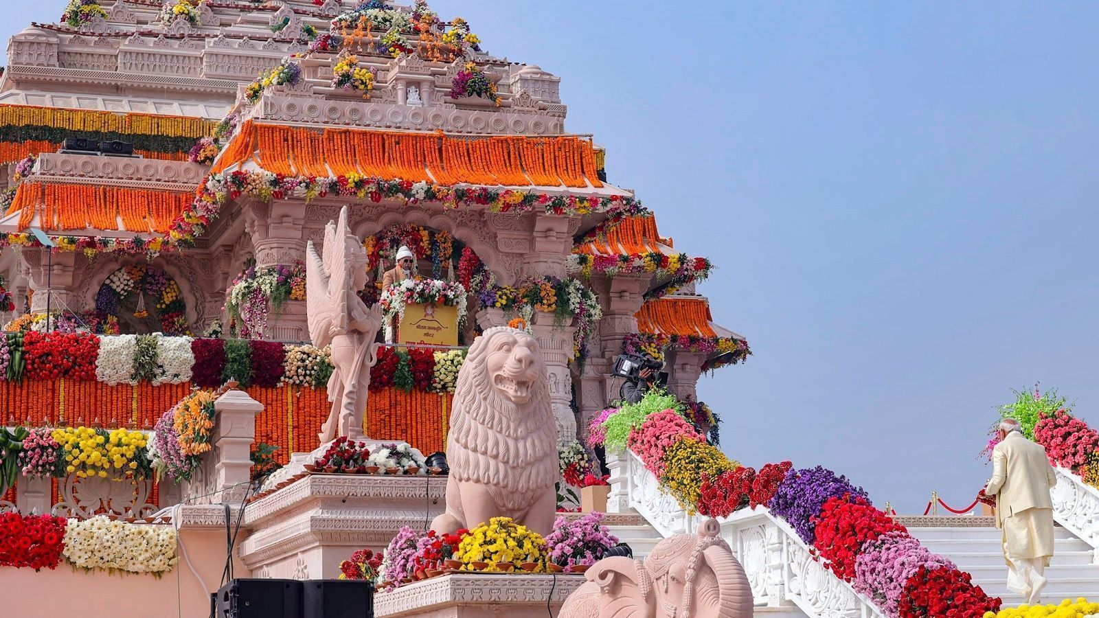 1600x900 Ram Mandir 'Pran Pratishtha' ceremony concludes: Check out visuals from Ayodhya. India News Indian Express
