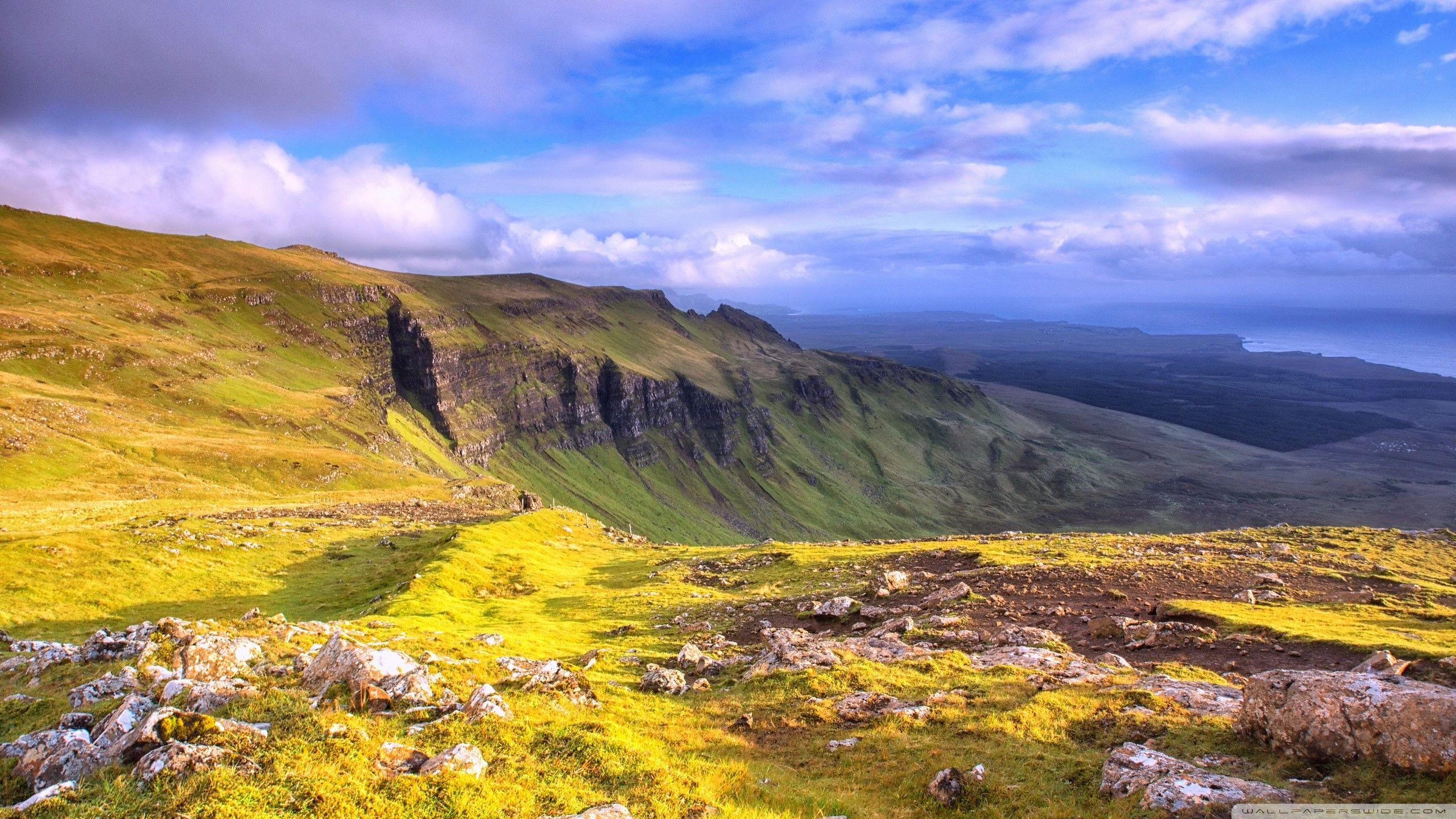 2560x1440 Wallpaper Panoramic View Of Isle Of Skye Of Skye 4k