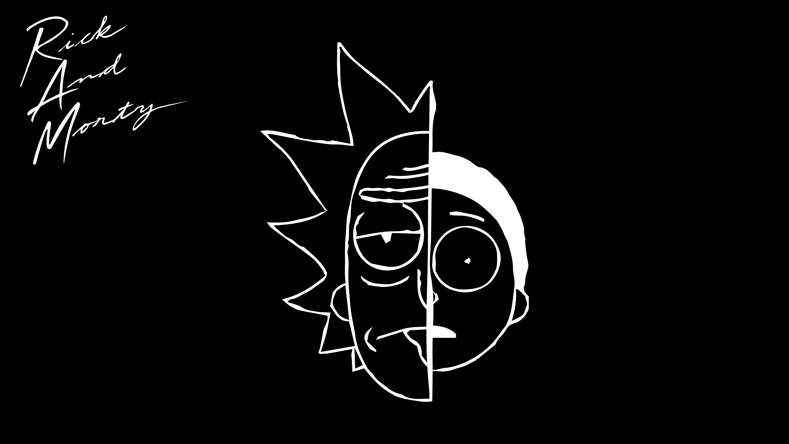 Wallpaper Rick And Morty Black Background 1920x1080 hd size 326kb view ...