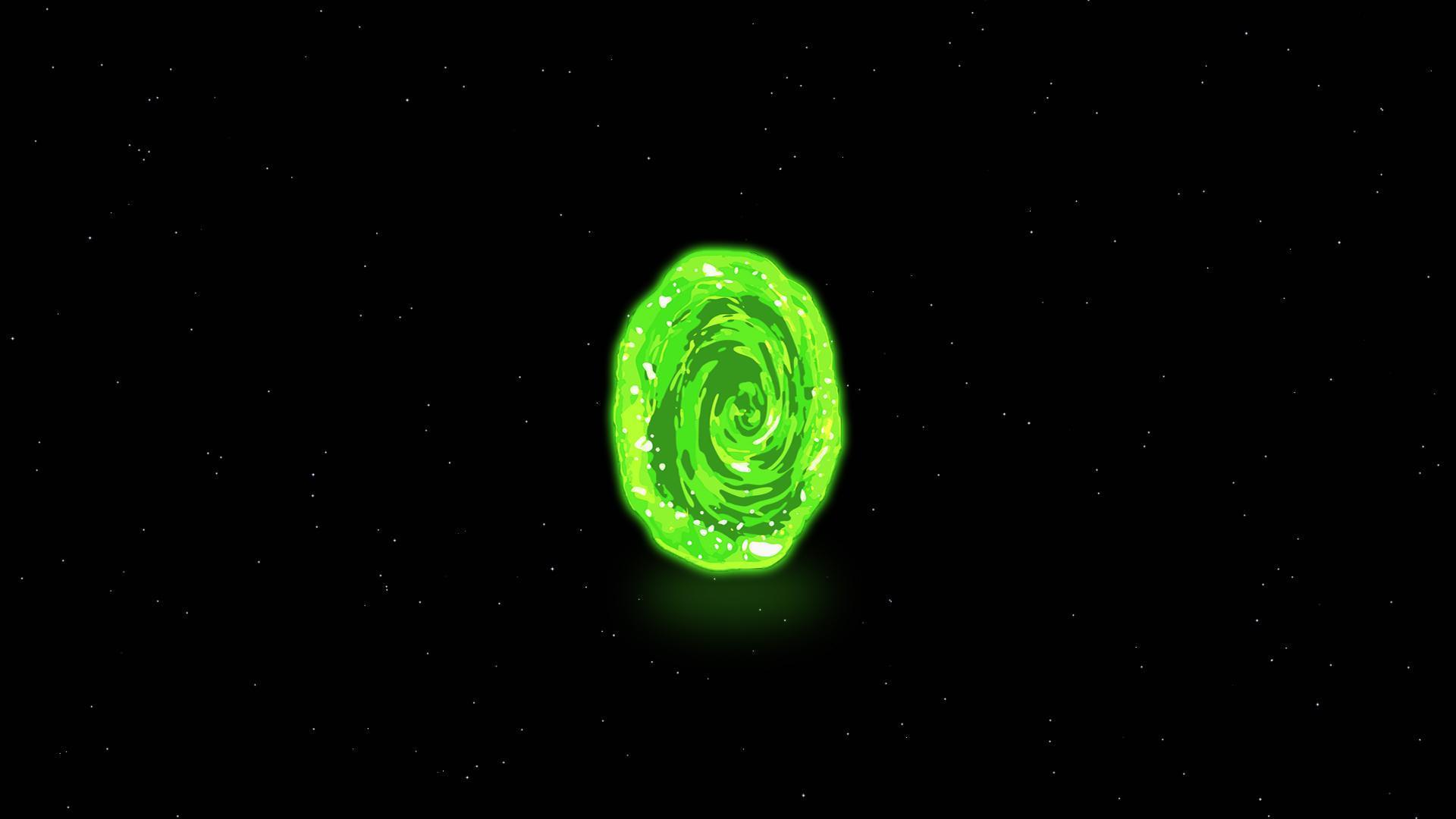 Rick and Morty Portal Gun Wallpaper iPhone Phone 4K #9190e