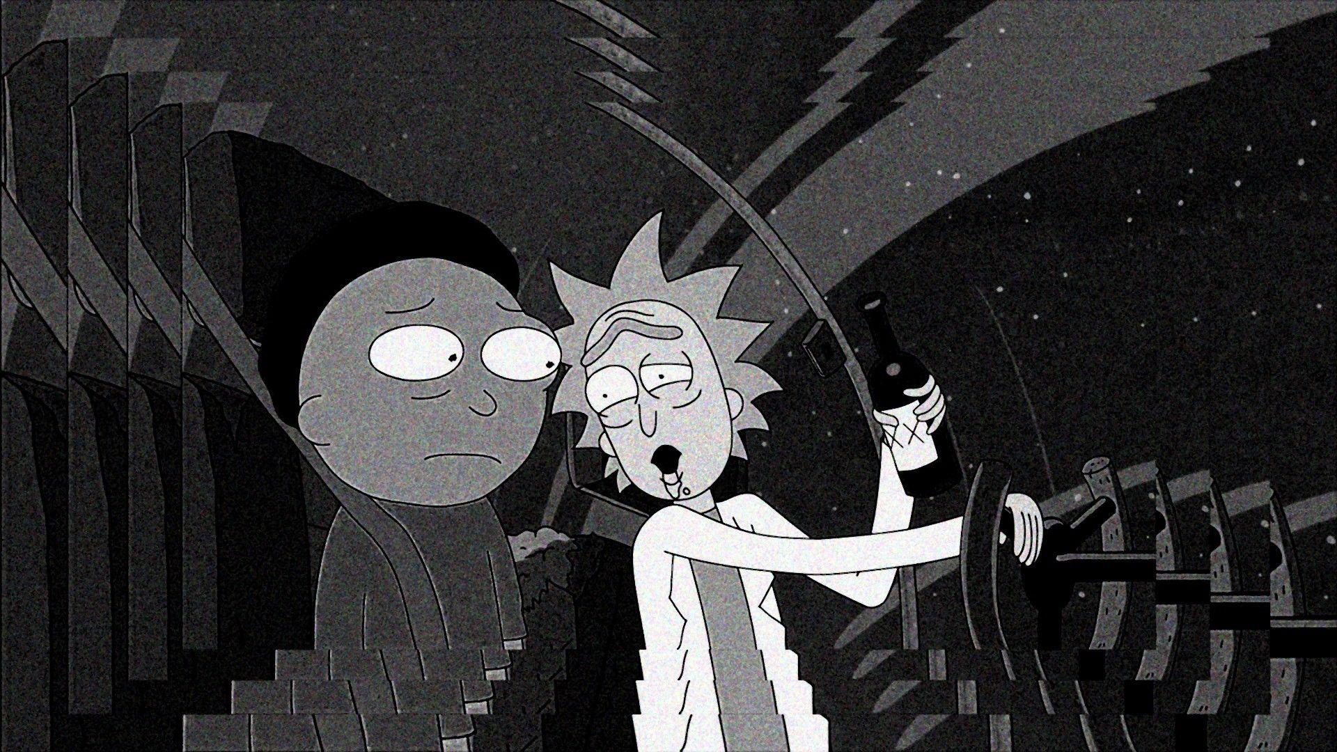 Rick And Morty Black Wallpapers Top Free Rick And Morty