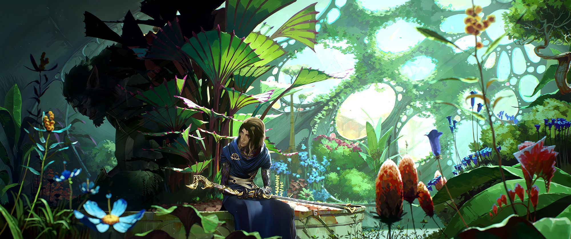 2000x838 8k Resolution Upscaled + Edited Arcane Season 2 Wallpaper link