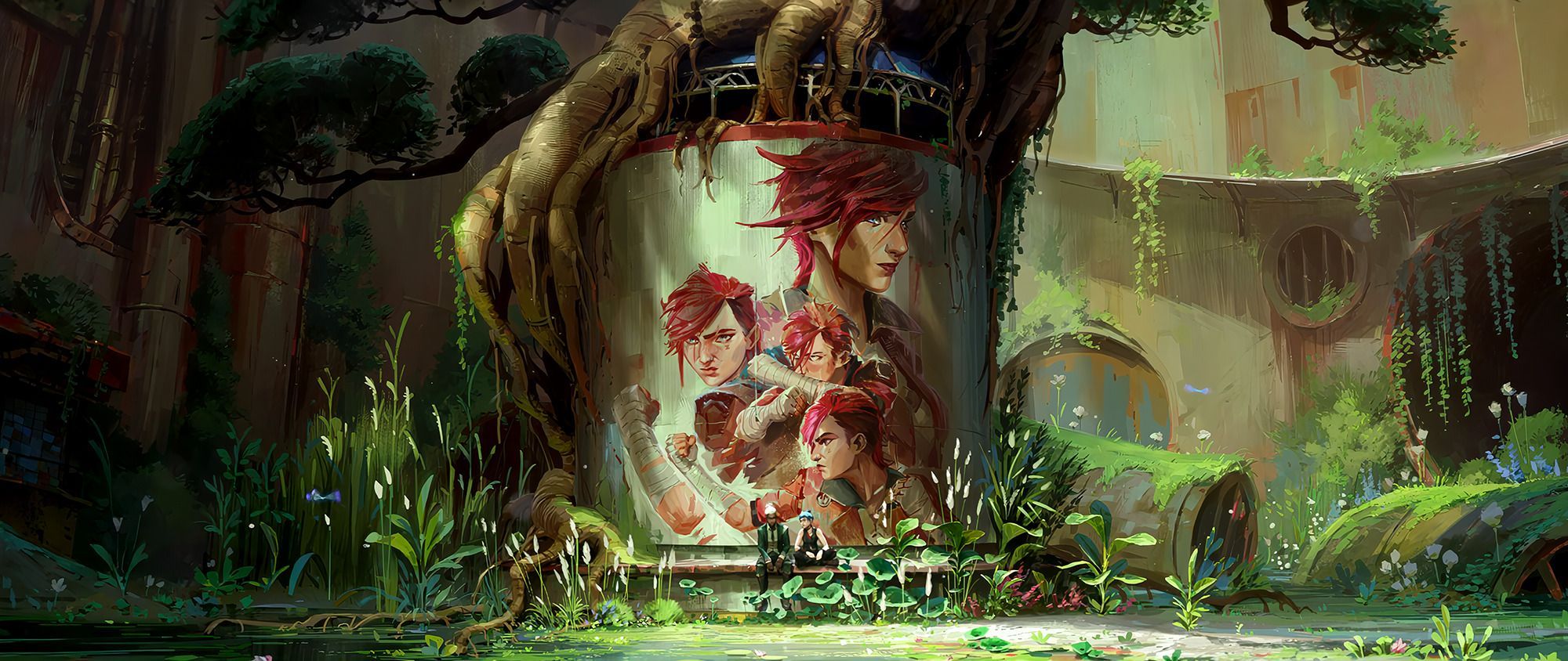 2000x844 8k Resolution Upscaled + Edited Arcane Season 2 Wallpaper link