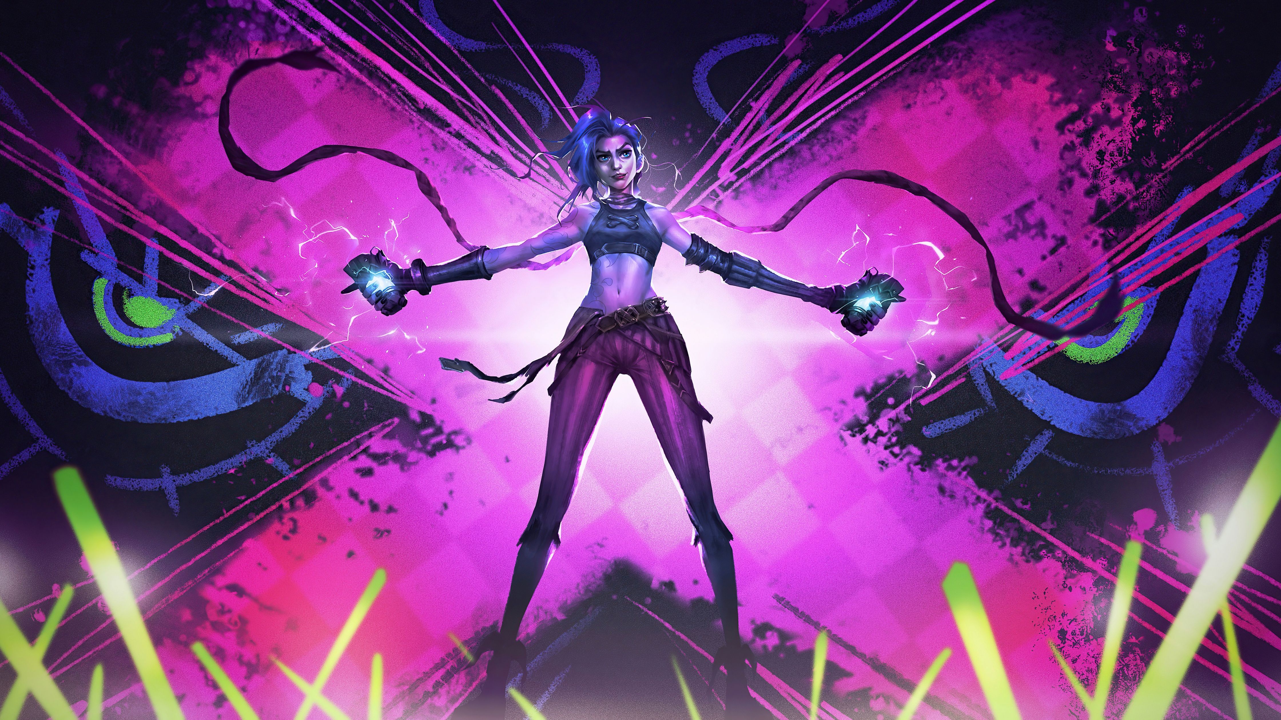 4480x2520 Arcane Wallpaper 4K, 5K, Jinx, League of Legends