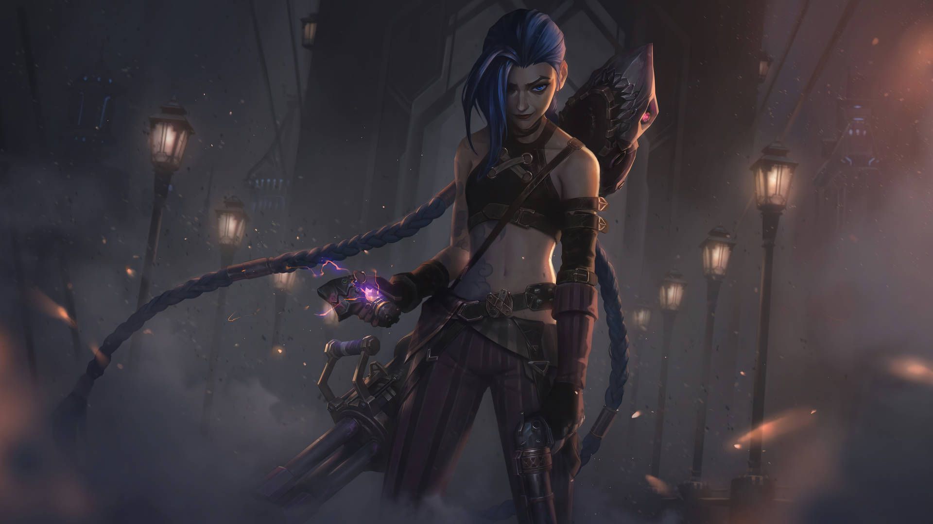 1920x1080 Download DeskK LOL Arcane Jinx Wallpaper