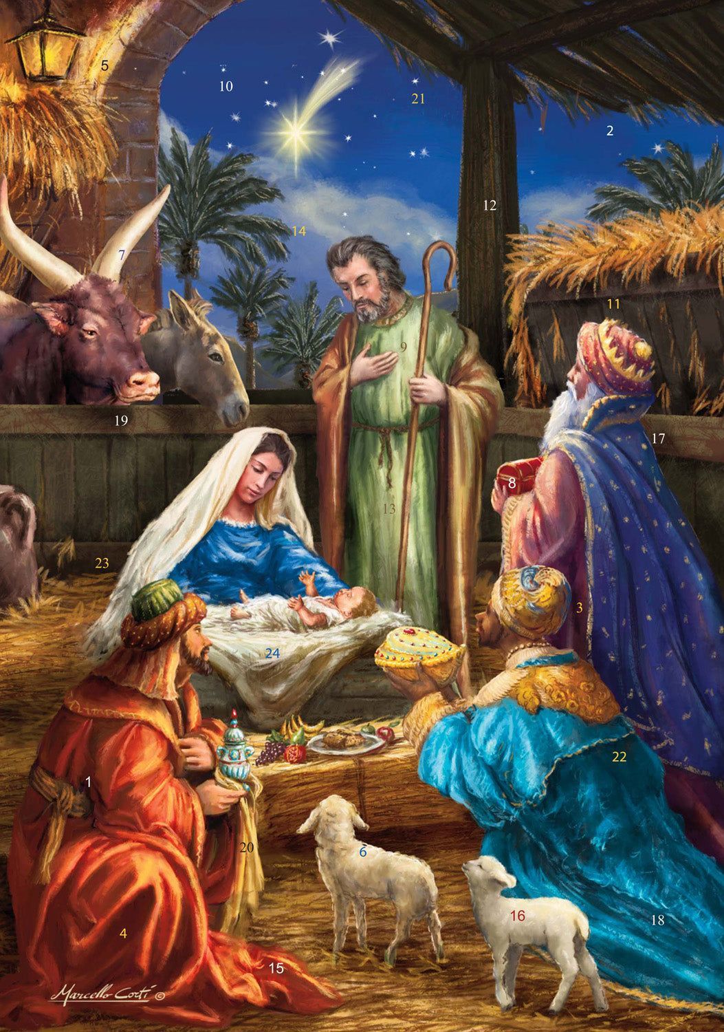 1053x1500 Vermont Christmas Company Advent Calendar The Manger