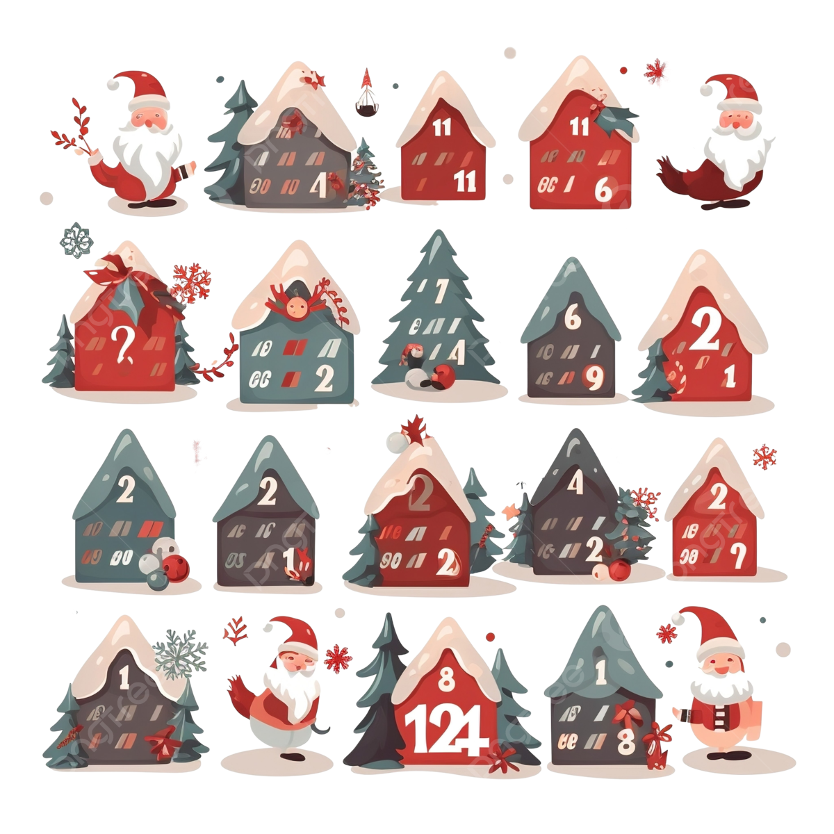 1200x1200 Advent Calendar PNG Transparent Image Free Download