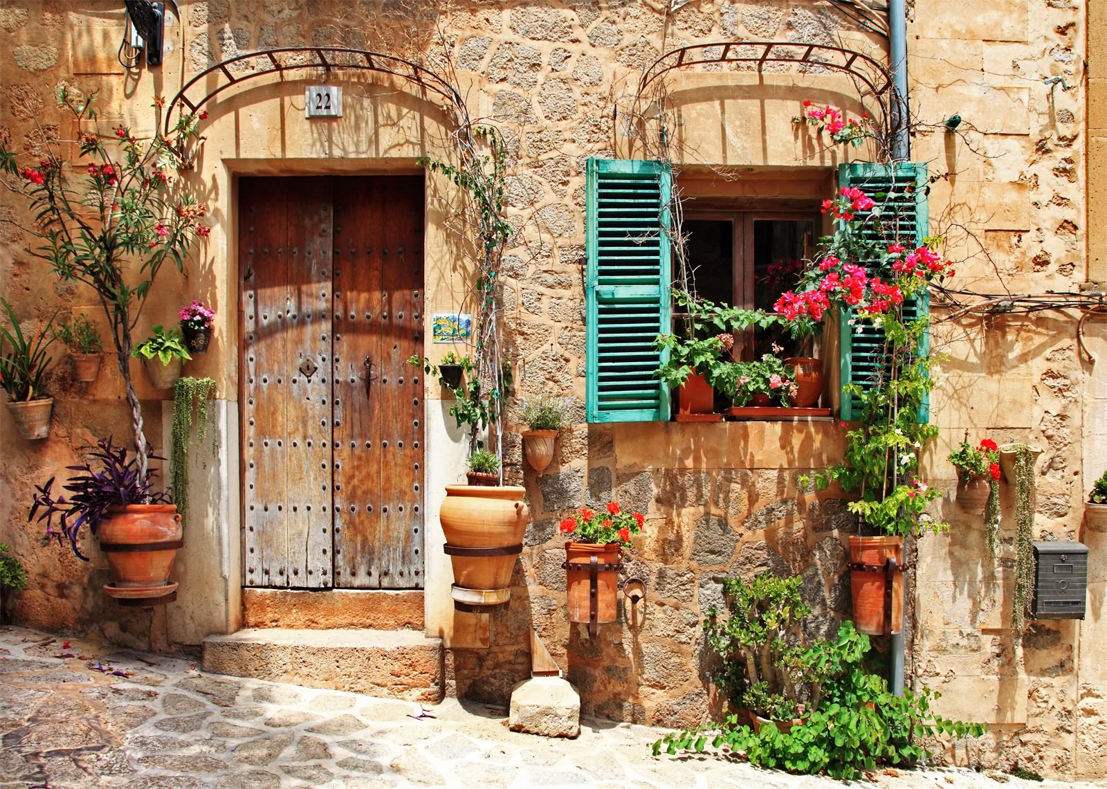 1600x1140 Amazon.com : Loccor 10x6.5ft Fabric Italy Street Backdrop Tuscany Medieval Town Street Stone Wall Window Photography Background for Italian Theme Party Decorations Wedding Birthday Photo Booth Props