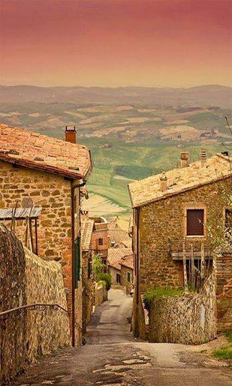 800x1333 Tuscany, ancient village, italy, montalcino, HD phone wallpaper
